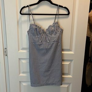 Urban outfitters spaghetti strap gingham dress size small